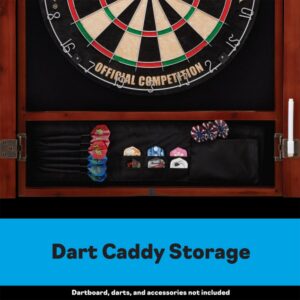 Viper Metropolitan Cinnamon Finish Sisal Bristle Steel Tip Dartboard Cabinet