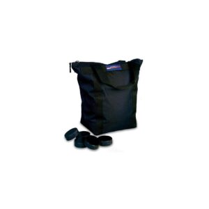 Snipers Edge Hockey Regulation Hockey Pucks (50 Count) with Carrying Bag