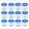 Intex 29001E PureSpa Type S1 Easy Set Pool Filter Cartridges (12 Filters)