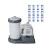 Intex Krystal Clear 28633EG Pool Pump + Type B Replacement Cartridge (12 Pack)