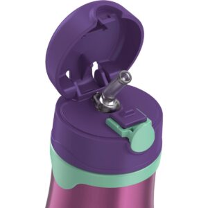 Thermos 10oz Stainless Steel Straw Bottle Purple