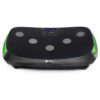 Lifepro Portable Home Body Weight Training Fitness Exercise Workout Rumblex 4D Vibration Plate Platform Equipment Machine w/ Resistance Bands, Black