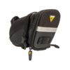 Topeak Aero Wedge Seat Bag: Strap-on Small, Black