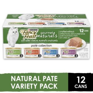 Purina Fancy Feast Gourmet Naturals Paté Collection Gourmet Wet Cat Food - 3oz/12ct Variety Pack