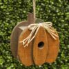 Lakeside Pumpkin Birdhouse - Rustic Farmhouse Harvest Decor for Outdoors