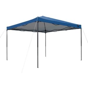 Monoprice 10 x 10 ft Pop Up Canopy - Navy Blue, 500D Polyester Canopy Cover, UPF50+, Waterproof, For Backyard BBQs, Camping, Tailgate, Sporting Events