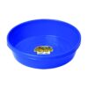 Little Giant 3 Gallon Durable and Versatile Plastic Flat Farm Livestock and Pet Ranch Home Feed and Water Utility Pan, Blue