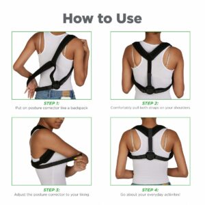 Mind Reader One Size Mesh Posture Trainer Aid Support