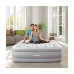Beautyrest Skyrise 18" Air Mattress with Built-in Pump 1-Touch Comfort Control - Queen