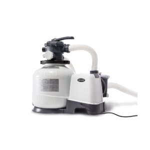 Intex 26647EG Krystal Clear 14-Inch 2800 GPH Above Ground Pool Sand Filter Pump with Automatic Timer, 110-120V with GFCI, and 6-Function Control