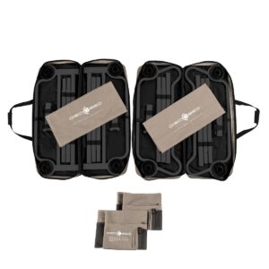 Disc-O-Bed XL Cam-O-Bunk Cot with Organizers and No Slip Foot Pads Set of 4