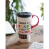 Evergreen Ceramic Travel Cup 17oz. Big Heart