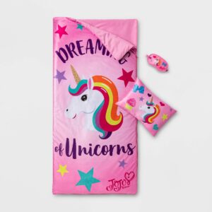 JoJo Siwa Pillow with Eyemask and Slumberbag Set
