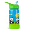 EcoVessel 12oz Frost Insulated Stainless Steel Kids' Water Bottle with Straw Top - Panda