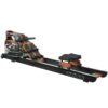 First Degree Fitness Viking II Black Reserve Indoor Rowing Machine, Black/Brown