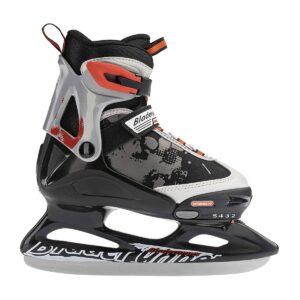 Rollerblade Bladerunner Micro Ice Adjustable Junior Padded Ice Skates with Rust Resistant Stainless Steel Blades, Size 5-8, Black/Red
