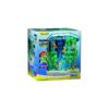 Tetra Bubbling LED Kit 1 Gallon, Hexagon Aquarium With Color-Changing Light Disc