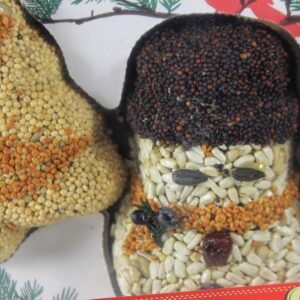 Home & Garden 4.0" Christmas Seed Treats Stocking Tree Snowman Mr Bird - Bird And Wildlife Food