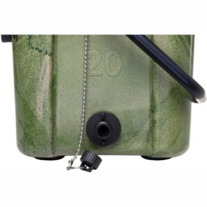 Elkton Outdoors ELK-ICE-20CAMO Heavy Duty Rotomolded Portable 20 Quart Commercial Grade Insulated Hardside Ice Chest Beverage Cooler, Camo