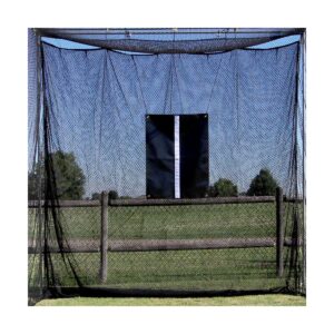 Cimarron Sports 10x10x10 Masters Golf UV Treated Net and Archery Netting Baffle with Golf Net Target