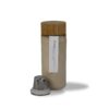 TAG Barista Infuser Bottle Latte Double Wall Stoneware Natural Bamboo Cap Stainless Steel Tea Infuser Included