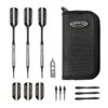 Viper Sinister Tungsten Darts Beveled Barrel and Deluxe Dart Case - Black