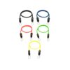 Bodylastics BLCOMP5PACKM Fitness Resistance Bands Only Max Tension Set for Upper Lower Body Strength Training Exercises (5 Pack)