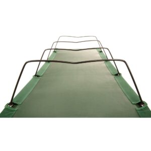 Kamp-Rite Indoor or Outdoor Compact Lightweight Collapsible Economy Cot, Ideal for Hotels, Sporting Events, Beach Days, & Emergency Situations, Green
