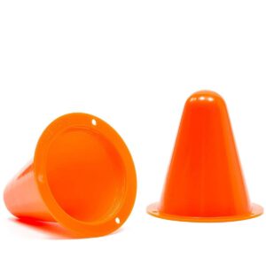 Juvale 50 Pack 3 Inch Indoor Outdoor Mini Agility Field Soccer Sports Training Cones for Kids, Orange