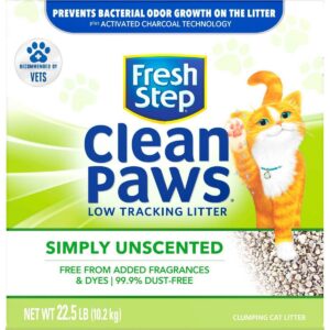 Fresh Step - Clean Paws Unscented Clumping Cat Litter - 22.5lb
