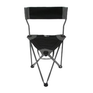 TravelChair Ultimate Slacker 2.0 Portable Outdoor Folding Stool Seat, Black