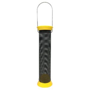 Droll Yankees New Generation Metal Finch Sock Bird Feeder - Yellow - 13"