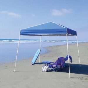 Z-Shade 12 x 12 Foot Horizon Adjustable Angled Leg Instant Shade Outdoor Canopy Tent Shelter with Steel Frame and UV Protection, Blue