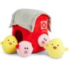 Okuna Outpost Hide and Seek Dog Toys, Toy Barn and Farm Animals (5 Pieces)