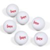 NCAA Nebraska Cornhuskers Table Tennis Balls 6pk