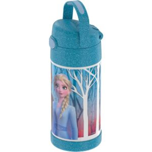 Thermos Frozen 2 12oz FUNtainer Water Bottle with Bail Handle - Blue Glitter