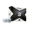 Bridgestone Tour B X Mens Golf Balls with a REACTIV Cover and Dual Dimple Technology, White, One Dozen