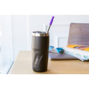 EcoVessel 16oz Metro Insulated Stainless Steel Tumbler and Travel Mug - Gray
