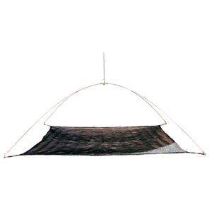 Frabill 2145 40 x 40 Inch Umbrella Drop Fishing Net Casting Cage Trap for Live Catch Crayfish, Minnows, and Baitfish, Black