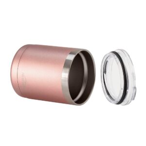 Monoprice Lowball Tumbler - 10 fl. oz. Rose Gold, BPA-free, Sweatproof, 2x Wall Vacuum Insulated - Pure Outdoor Collection