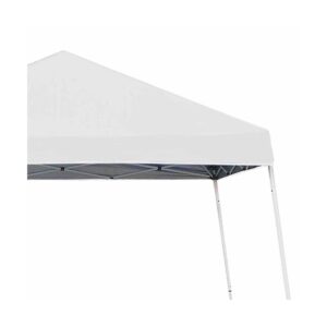 Z-Shade 10 x 10 Foot Angled Leg Instant Shade Outdoor Canopy Tent Portable Shelter with Durable Steel Frame and Carrying Bag, White