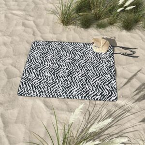 Ninola Design Japandi Texture Marks Picnic Blanket - Deny Designs