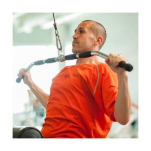 Power Systems 61950 Premium Revolving 48 Inch Power Systems Premium Revolving Steel Lat Bar with Knurled Ergonomic Handles for Home Gym