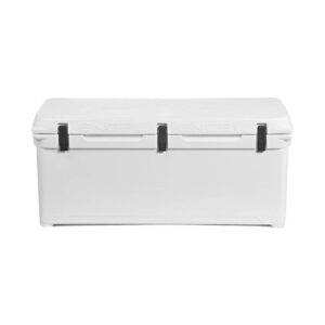 Engel 123 High Performance 108-Quart Portable Durable Rotomolded Airtight 130 Can Hard Cooler and Ice Box for Camping, Sports Events, & Fishing, White