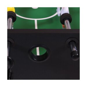 Sunnydaze Indoor Space-Saving Folding Family Foosball Soccer Game Table with Manual Scorers - 48" - Black
