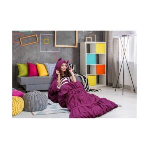 32"x75" Frankie Sleeping Bag Purple - Chic Home Design