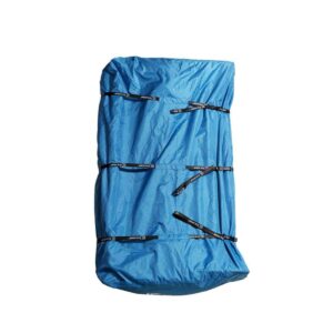 CLAM 12592 Durable Polyester Ice Fishing Tent Shelter Travel Cover for Voyager, Adventure, Tundra, Thermal XL, Large Nordic Sled Models, Blue