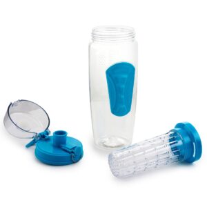 Gibson Home Rockland 4 Piece 32 Ounce Hydration Water Bottle Set in Assorted Colors