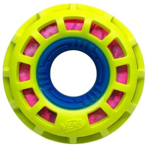 NERF Exo Crunch Squeak Ring Dog Toy - 6"