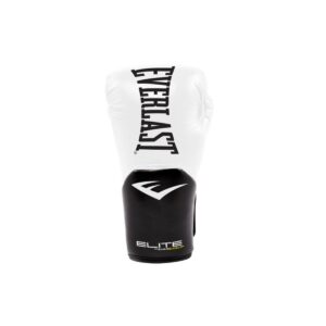 Everlast Pro Style Elite Exercise Workout Training Boxing Gloves for Sparring, Heavy Bag and Mitt Work, Size 12 Ounces, White